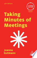 Taking minutes of meetings /