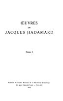 Œuvres de Jacques Hadamard.