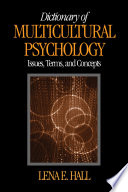 Dictionary of Multicultural Psychology : Issues, Terms, and Concepts.