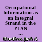 Occupational Information as an Integral Strand in the PLAN Social Studies Curriculum