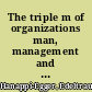 The triple m of organizations man, management and myth /
