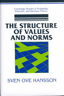 The structure of values and norms /