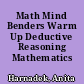Math Mind Benders Warm Up Deductive Reasoning Mathematics /