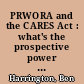 PRWORA and the CARES Act : what's the prospective power of a "notwithstanding" clause? /