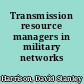 Transmission resource managers in military networks /