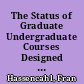 The Status of Graduate Undergraduate Courses Designed for Directors of Forensics Programs /