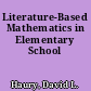 Literature-Based Mathematics in Elementary School