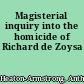 Magisterial inquiry into the homicide of Richard de Zoysa