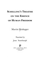 Schelling's treatise on the essence of human freedom /