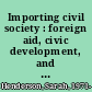 Importing civil society : foreign aid, civic development, and democratization in contemporary Russia /