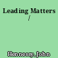 Leading Matters /