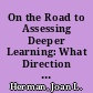 On the Road to Assessing Deeper Learning: What Direction Do Test Blueprints Provide? : CRESST Report 849 /