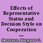 Effects of Representative Status and Decision Style on Cooperation in the Prisoner's Dilemma