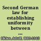 Second German law for establishing uniformity between the states and the Reich Berlin, April 7, 1933 (as modified by laws--Berlin, April 25, 1933, May 26, 1933, and October 14, 1933)