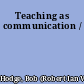 Teaching as communication /