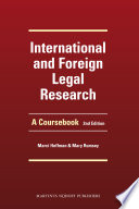 International and foreign legal research : a coursebook /
