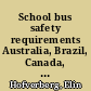 School bus safety requirements Australia, Brazil, Canada, China, England, Iceland, Mexico, Russia, United Arab Emirates /