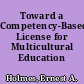 Toward a Competency-Based License for Multicultural Education