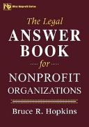 The legal answer book for nonprofit organizations /