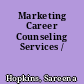 Marketing Career Counseling Services /