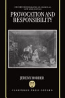 Provocation and responsibility /