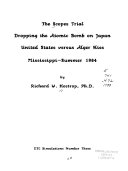 United States History Simulations, 1925-1964: The Scopes Trial, Dropping the Atomic Bomb on Japan, United States versus Alger Hiss, Mississippi Summer 1964. ETC Simulations Number Three /