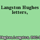 Langston Hughes letters,