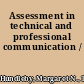 Assessment in technical and professional communication /