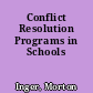 Conflict Resolution Programs in Schools
