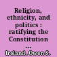 Religion, ethnicity, and politics : ratifying the Constitution in Pennsylvania /