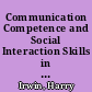 Communication Competence and Social Interaction Skills in Australian Business Organizations