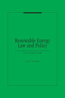 Renewable energy law and policy (Matthew Bender)