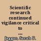 Scientific research continued vigilance critical to protecting human subjects : statement of Sarah F. Jaggar, Director, Health Financing and Public Health Issues, Health, Education, and Human Services Division, before the Committee on Governmental Affairs, U.S. Senate  /