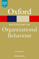 A dictionary of organizational behaviour /