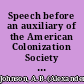 Speech before an auxiliary of the American Colonization Society : Utica, January 13, 1834 /