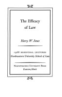 The efficacy of law