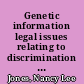 Genetic information legal issues relating to discrimination and privacy [June 5, 2003] /
