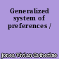 Generalized system of preferences /