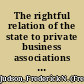 The rightful relation of the state to private business associations a paper read before the Commercial Club of St. Louis, March 15th, 1890 /