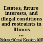 Estates, future interests, and illegal conditions and restraints in Illinois with an historical introduction and an exposition of the principles of interpretation of writings, more especially wills /