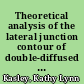 Theoretical analysis of the lateral junction contour of double-diffused Gaussian profiles /