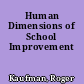 Human Dimensions of School Improvement