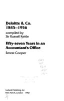 Deloitte & Co., 1845-1956 /