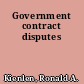 Government contract disputes