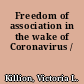 Freedom of association in the wake of Coronavirus /