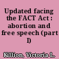 Updated facing the FACT Act : abortion and free speech (part I) /