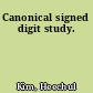 Canonical signed digit study.