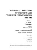 Statistical indicators of scientific & technical communication (1960-1980) /