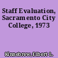 Staff Evaluation, Sacramento City College, 1973