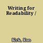 Writing for Readability /